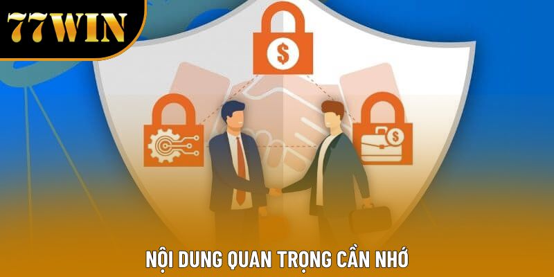 Nội dung quan trọng cần nhớ